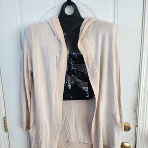 Pinque Erica Hooded Brush Knit Cardigan